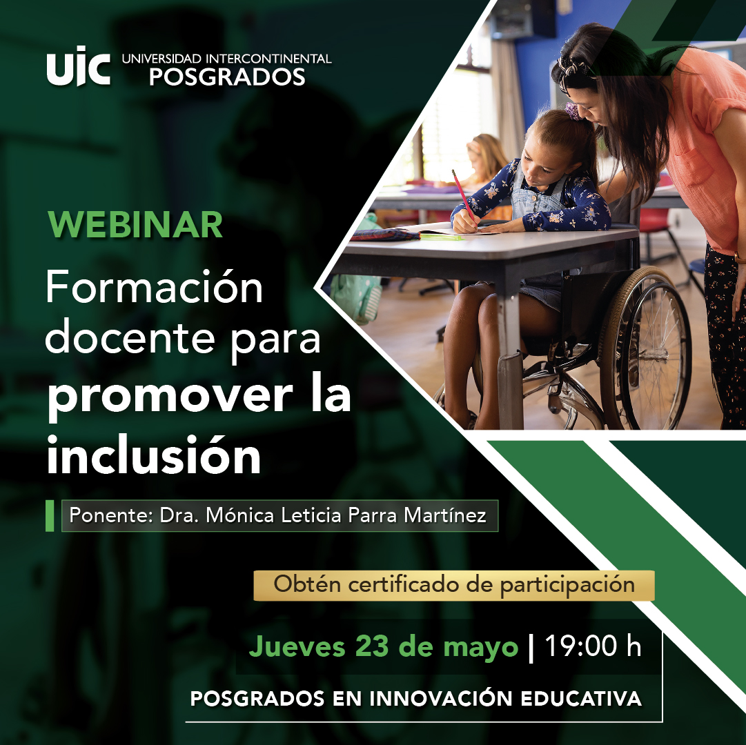 Webinar - Formación docente para promover la inclusión