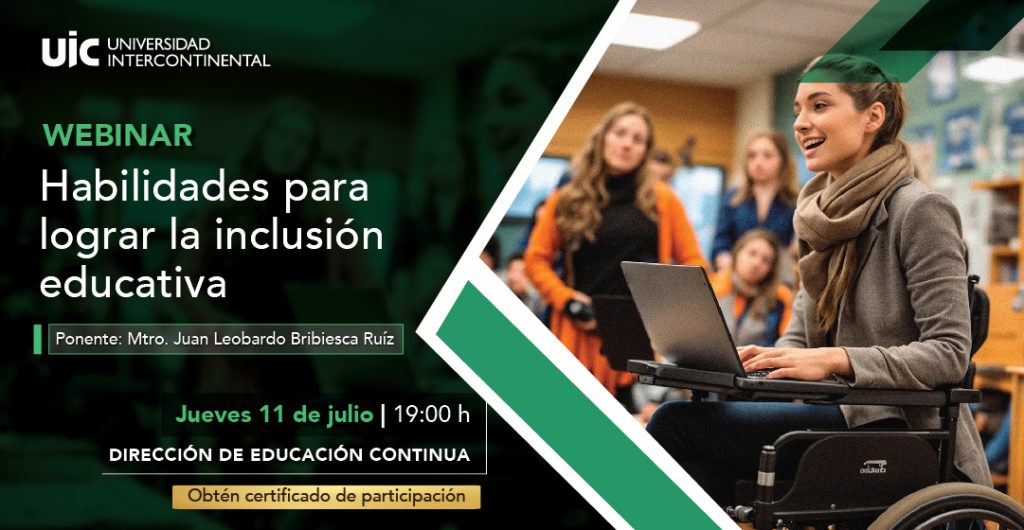 Webinar gratuito sobre Inclusión Educativa jueves 11 de julio a las 19:00h.