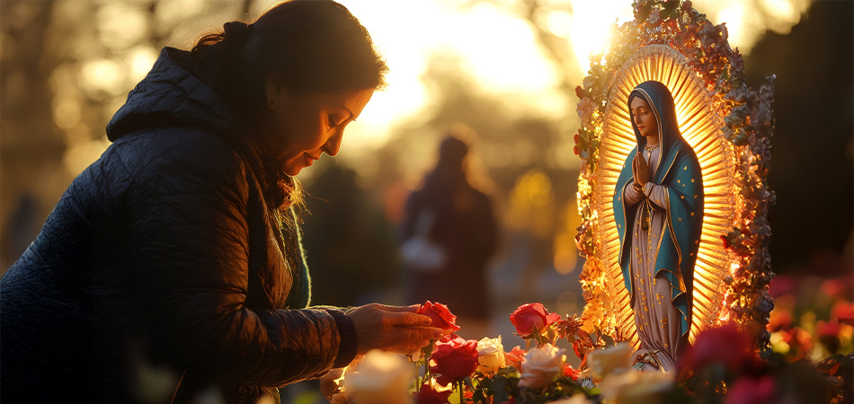 La figura de la Virgen se ha convertido en un símbolo de arraigo para millones de migrantes.